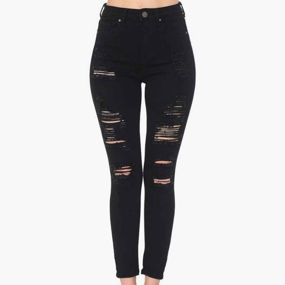 Black Distressed Jeans Size 9 (Size 29)